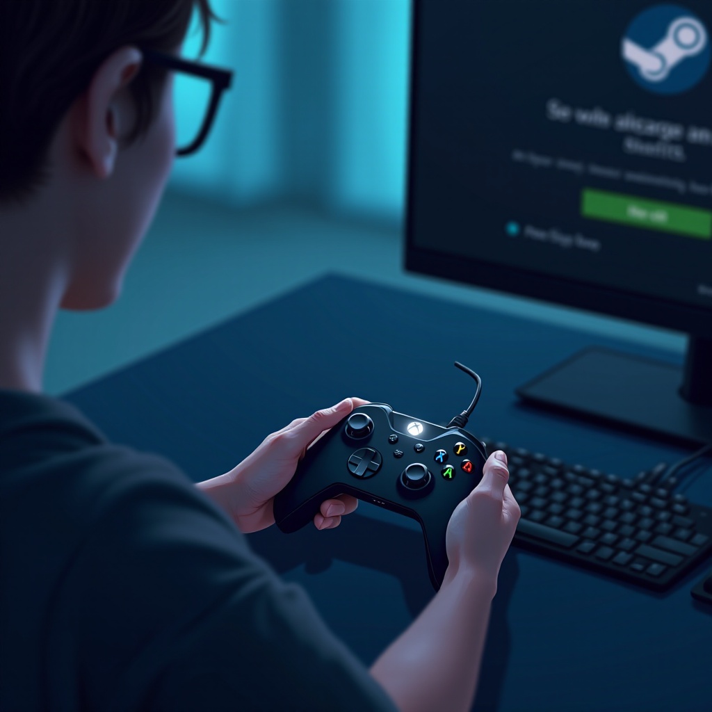 cách kết nối tay cầm Xbox với Steam