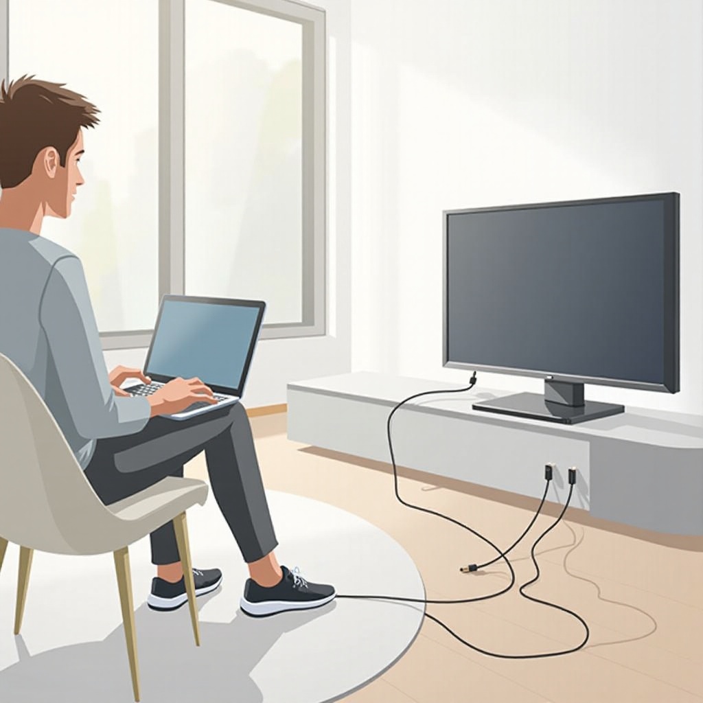 コンピュータをテレビに接続する方法