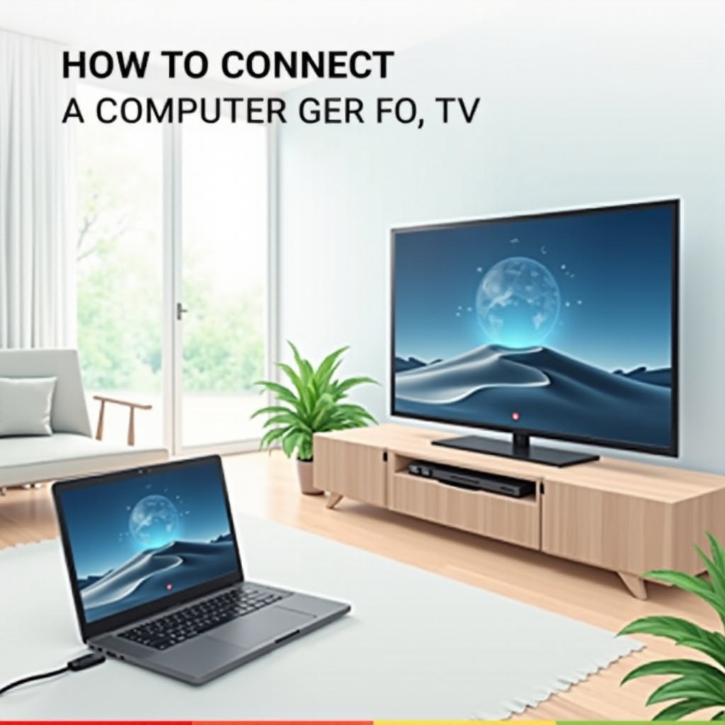 コンピューターをテレビに接続する方法