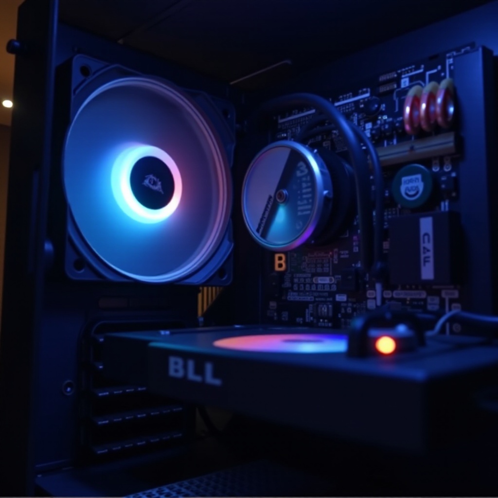 Hướng dẫn khắc phục sự cố: Quạt RGB quay nhưng không sáng.