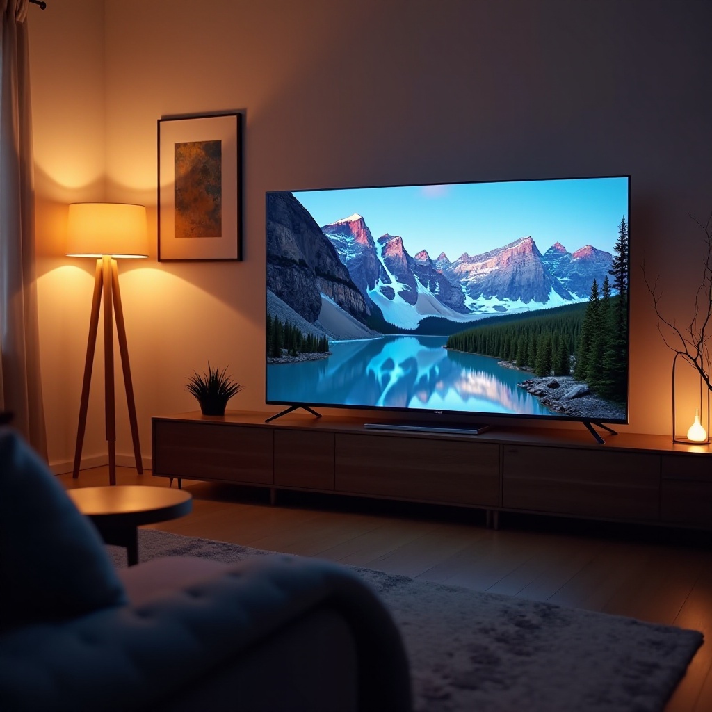 การปรับตั้งค่าความคมชัดของภาพในทีวี Samsung